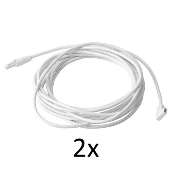 IKEA VAGDAL (Set of 2) Connection Cord White 137 3/4" 704.636.00 VÅGDAL - Picture 1 of 1